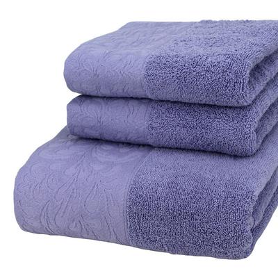 Luxury Bath Towels Set - 3 Piece 100% Cotton Bathroom Towels, Quick Dry, Extra Aborbent, Super Soft Towels Set 1 Hand Towel, 1 Wash Cloths, 1 Bath Towel