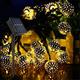 Moroccan Ball Outdoor Lights Solar String Lights 5/7/10M 20/30/50LEDs Globe Fairy Lights Lantern Multicolor Warm White White RGB for Outdoor Garden Yard Patio Christmas Tree Party