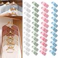 100pcs Clothes Hanger Connector Hooks, Magic Hanger Hooks Heavy Duty Cascading Connection Hooks Space Saving Hanger Extenders Clips For Clothes For Organizer Closet