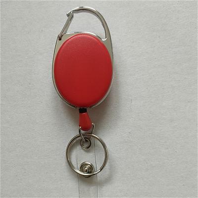 2PCS Retractable Pull Keychain Lanyard ID Badge Holder Name Tag Card Belt Clip Key Ring Buckle Badge Holder Accessories