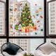 Christmas Tree Sticker Visible On Both Sides Of Christmas Super Transparent And Adhesive Free Electrostatic Film Window Sticker Living Room Bedroom Display Window Refrigerator Home Decoration Sticker