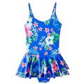 Girls Swimsuits 2-12Year Baby Printed Swim Dress Swimwear Summer Beach Bathing Bikini Clothes Kids Hawaiian Style Swimming Wear