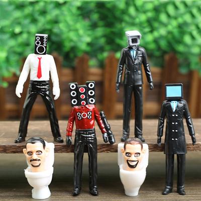 Blind Box Popular Skibidi Toilet Man Monitor Hand Game Camera Doll Building Block Decoration Toy Toilet