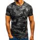 Men's T shirt Tee Cool Shirt Camo Shirt Camo / Camouflage Crew Neck Daily Holiday Short Sleeve Clothing Apparel Lightweight Casual Comfortable