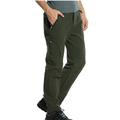 Men's Fleece Lined Pants Waterproof Hiking Pants Trousers Softshell Pants 5 Zipper Pockets Winter Outdoor Thermal Warm Windproof Insulated Lightweight Elastic Waist Bottoms Dark Grey Army Green Black