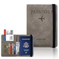 Rfid Passport Bag Pu Leather Multi-function Can Put Sim Card Id Bag Leather Case Passport Holder