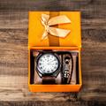 Men Watch Set, Gifts for Men Watches Set, Men Gifts Watch, Mens Gifts Birthday Gifts Artificial Leather Men Watch, Mens Watch Gifts Set Gifts Box Organizer
