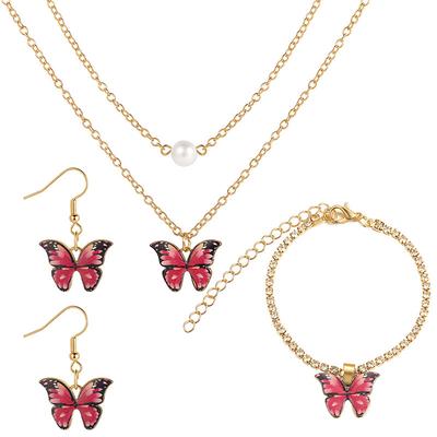 Women's necklace Fashion Outdoor Butterfly Jewelry Sets