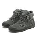 Men's Boots Retro Work Boots Walking Vintage Classic Daily Canvas Booties / Ankle Boots Lace-up Army Green Grey Fall Winter