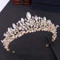 Crown Tiaras Headdress Alloy Wedding Party / Evening Valentine's Day Valentine Wedding Bridal With Metal Trim Headpiece Headwear