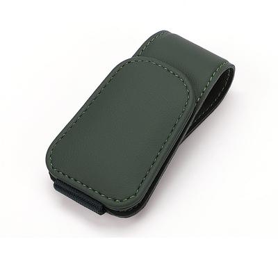 Car Visor Eyeglasses Holder - Magnetic Leather Glasses Clip and Ticket Card Holder, Car Visor Accessories