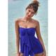 Women's Swimwear Tankini 2 Piece Normal Swimsuit 2 Piece Modest Swimwear Bandeau Strapless Solid Color Strap Vacation Beach Wear Bathing Suits