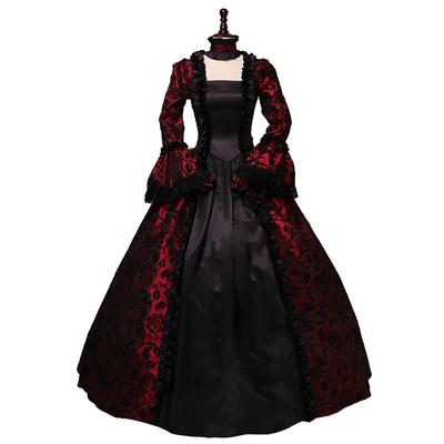 Rococo Victorian 18th Century Floor Length Dress Costume Capes Costume Accessories Costumes Accessories Flare Cuff Sleeve Plus Size Geometric Ball Gown Royal Christmas Halloween Carnival Party Prom