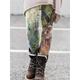 Women's Tights Leggings Animal Cat Rabbit Print Full Length High Elasticity Mid Waist Fashion Tights Halloween Daily Colors Blue S M