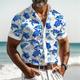 Sea Turtle Marine Life Men's Resort Hawaiian 3D Printed Shirt Button Up Short Sleeve Summer Beach Shirt Vacation Daily Wear S TO 3XL
