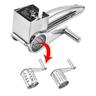 1/2/3/4 Drums Blades Rotary Cheese Grater Cheese Cutter Slicer Stainless Steel Cheese Shredder Butter Nut Cutter Manual Spin Multifunctional Cheese Grinder Kitchen Gadgets