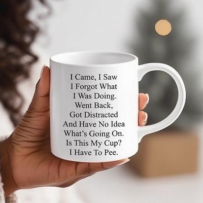 1pc Funny Mug For The Elderly 11oz Ceramic Coffee Mug Tea Cup Senior Citizens Mug For Senior Women And Men Birthday Mothers Day Fathers Day Christmas Mug