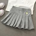 Girls' 3D Solid Colored Skirt Summer Active Cotton Kids Toddler Baby School