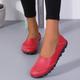 Women's Flats Slip-Ons Loafers Plus Size Barefoot shoes Comfort Shoes Outdoor Daily Solid Color Summer Flat Heel Round Toe Casual Comfort Minimalism Faux Leather PU Loafer Wine Red Black White