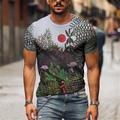 Men's T shirt Tee Tee Funny T Shirts Graphic Floral Crew Neck B C E I K 3D Print Plus Size Casual Daily Short Sleeve Clothing Apparel Basic Hawaiian Designer Slim Fit
