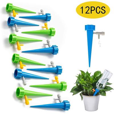 12PCS Self-Contained Auto Drip Irrigation Watering System Automatic Watering Spike For Plants Flower Indoor Household