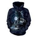 Men's Pullover Hoodie Sweatshirt Black Navy Blue Blue Light Blue Hooded Animal Wolf Graphic Prints Print Daily Sports 3D Print Streetwear Designer Basic Spring Fall Clothing Apparel Hoodies