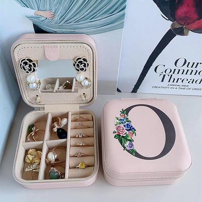 1PC Jewelry Box Waterproof Portable Mini Wearable leatherette PU(Polyurethane) PU Leather For Women's Casual Portable