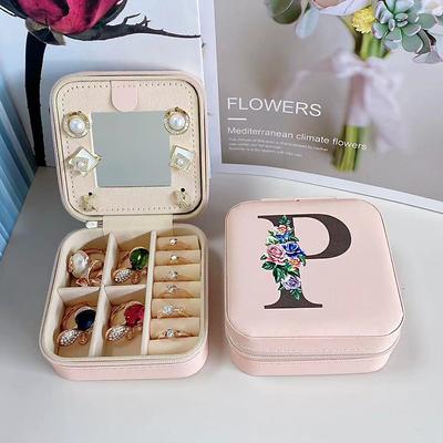 1PC Jewelry Box Waterproof Portable Mini Wearable leatherette PU(Polyurethane) PU Leather For Women's Casual Portable