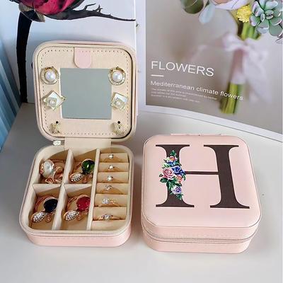 1PC Jewelry Box Waterproof Portable Mini Wearable leatherette PU(Polyurethane) PU Leather For Women's Casual Portable