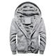 Men's Hoodie Fuzzy Sherpa Hoodie Jacket Full Zip Hoodie Jacket Red Blue Gray Hooded Solid Color Sports Outdoor Streetwear Fleece Casual Big and Tall Esencial Winter Fall Clothing Apparel Hoodies