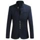 Men's Fashion Blazer Plus Size Regular Standard Fit Solid Colored Single Breasted More-button Black Burgundy Navy Blue Grey 2024