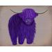 Highland Cow 5 Purple Full Poster Print - Funky Fab (36 x 24)