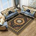 Large Floral Area Rugs Oriental Non-slip Crystal Velvet Plush Carpet Vintage Fluffy Rug Machine Washable Soft Thickened Shaggy Carpet For Living Room Bedroom Floor