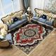 Large Floral Area Rugs Oriental Non-slip Crystal Velvet Plush Carpet Vintage Fluffy Rug Machine Washable Soft Thickened Shaggy Carpet For Living Room Bedroom Floor