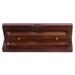 1Pc Clamshell-type Pen Box Wooden Pen Storage Box Display Box Storage Organizer