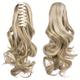 Claw Clip In Body Wave Hair Extensions Long Curly Wavy Ponytail Hair Extensions Synthetic Hair Pieces For Women Girls