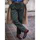 Men's Dress Pants Corduroy Pants Trousers Suit Pants Pocket Plain Comfort Breathable Outdoor Daily Going out Corduroy Fashion Casual Navy Blue Green
