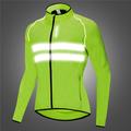 WOSAWE Men's Cycling Jacket Windbreaker Waterproof Rain Jacket High Visibility Reflective Running Jacket Back Pocket Summer Mountain Bike Jacket MTB Sports Clothing Lightweight Windproof Breathable