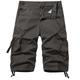 Men's Tactical Shorts Cargo Shorts Capri Pants Drawstring Flap Pocket Plain Comfort Breathable Outdoor Daily Going out Fashion Streetwear Black Pink