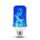 LED Flame Effect Light Bulb Holiday Lights 4 Modes Yellow Blue Light 6W E27 E26 Base Halloween Christmas Home Decoration Garden Decoration Lights AC 85-265V