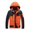 Men's Windbreaker Raincoat Hiking Jacket Windcheater Jacket Outdoor Daily Wear Warm Fall Winter Plain Fashion Streetwear Hooded Regular Black White Blue Orange Dark Grey Jacket