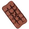 Silicone Chocolate Moulds 6 Pieces Silicone Moulds for Chocolate and Non-Stick Chocolate Molds Letters and Numbers for Making Chocolate Muffins Cakes 6 Shapes