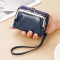 Women's Clutch Wallet Coin Purse Credit Card Holder Wallet PU Leather Shopping Daily Zipper Waterproof Lightweight Durable Solid Color Dark Brown Wine Black