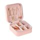 Mini Travel Jewelry Case Small Jewelry Box Portable Jewelry Travel Ogranizer Display Jewelry Storage Case for Rings Earring Necklace Bracelet Gift for Women Girls