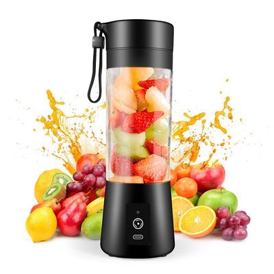 Portable BlenderPersonal Blender with USB Rechargeable Mini Fruit Juice MixerPersonal Size Blender for Smoothies and Shakes Mini Juicer Cup Travel 380MLFruit JuiceMilk