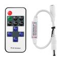 1PC 11-key RF Mini Wireless Remote Controller With DC Connector For Single Color 3528 5050 LED Strip Lights DC12-24V