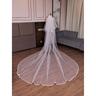 Two-tier Vintage / Sweet Wedding Veil Cathedral Veils with Tier 137.8 in (350cm) Tulle