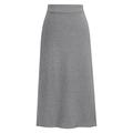 Women's Skirt Pencil Work Skirts Midi Skirts Split Knitting Solid Colored Office / Career Street Autumn / Fall Woolen Fashion Basic Casual caramel Black Wine khaki