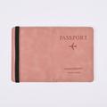 Leather Passport Cover RFID Elastic Band Travel Credit ID Card Waterproof Passport Holder Men Women Wallet Document Organizer