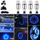 OTOLAMPARA 4pcs Wheel Lights Cap Car Auto Wheel Tire Tyre Air Valve Stem LED Light Cap Cover Accessories For Bike Car Motorcycle Waterproof